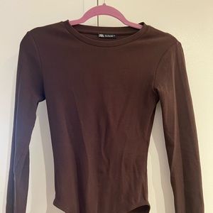 Zara Brown Bodysuit